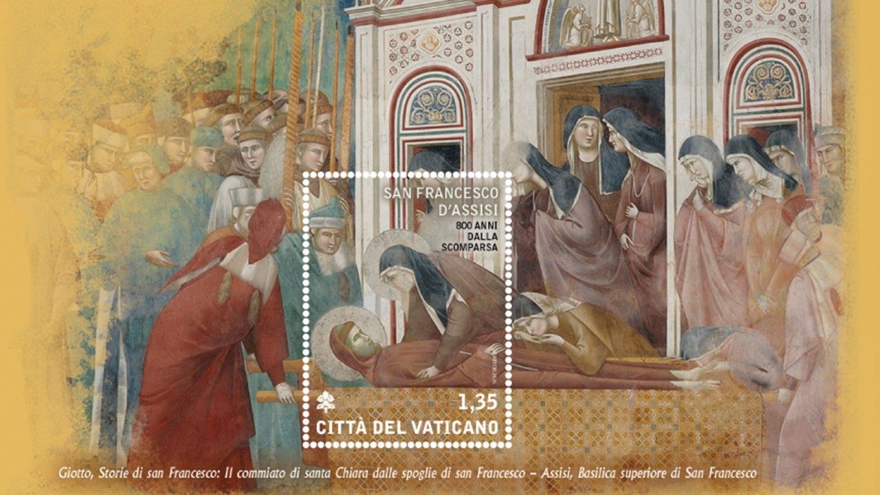 Vaticano lança selo comemorativo pelos 800 anos da morte de São Francisco de Assis 2 Vaticano lanca selo comemorativo pelos 800 anos da morte de Sao Francisco de Assis 1
